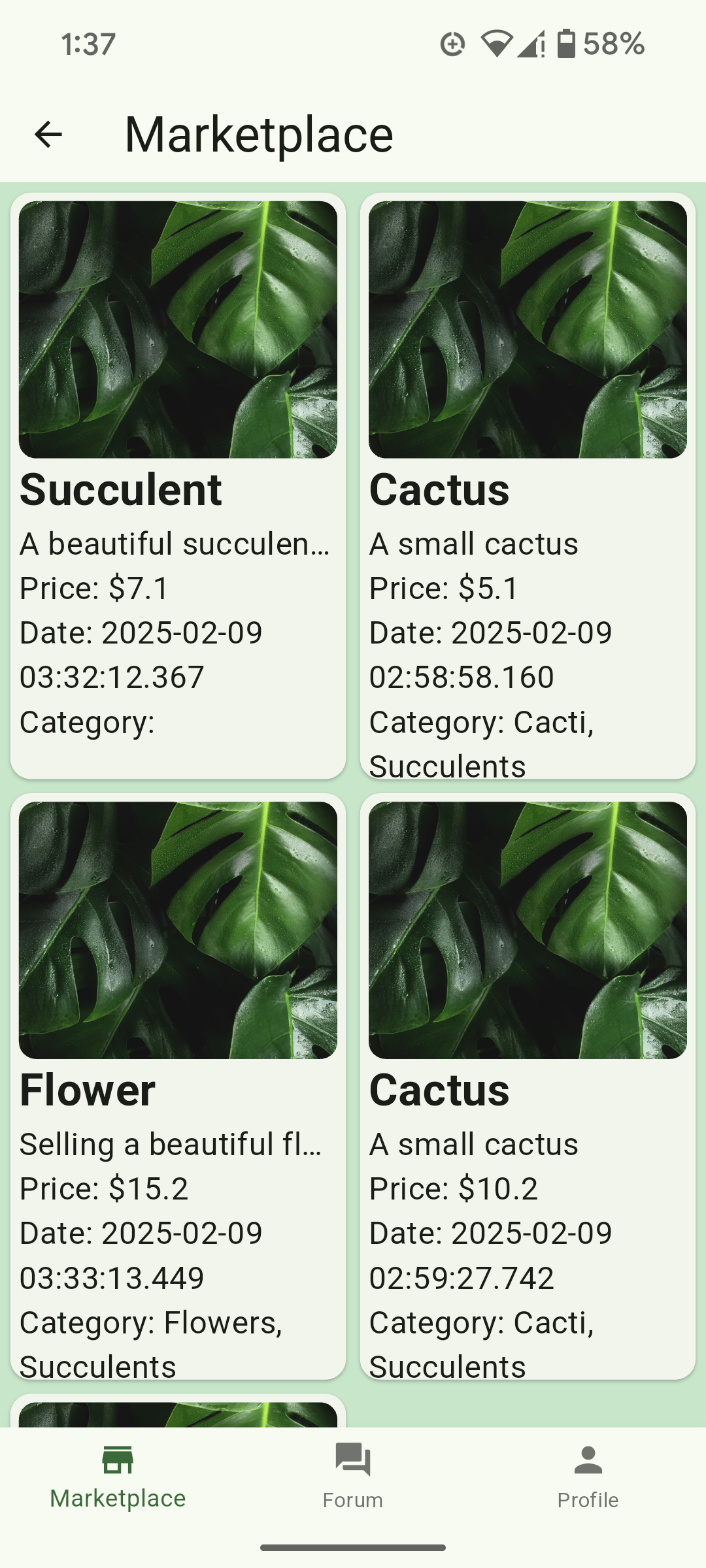 marketplace buy page